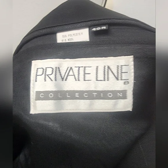 Private line double-breasted40R 2 piece suit